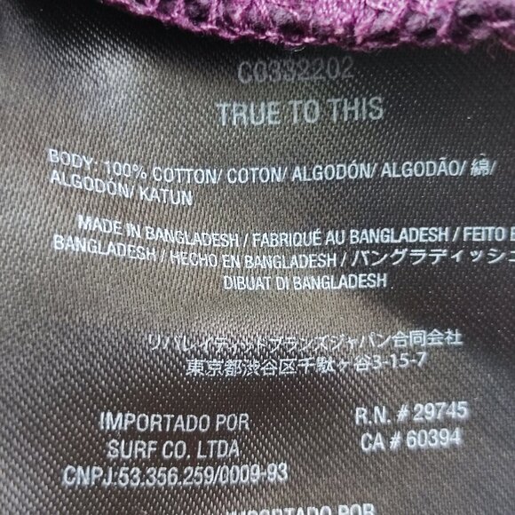 Volcom stonedye hoodies women's size M purple tie-dye pull on kangaroo pockets - Picture 7 of 12